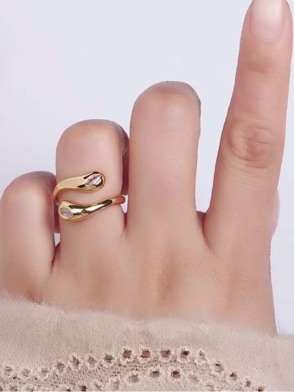 Minimalist Gold Filled Wrapped
Adjustable Ring - Picture 3 of 5